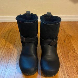 Sven 7" shearling clog booties size 39 (7.5)